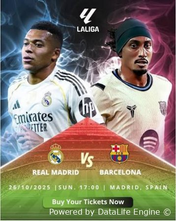 Real Madrid - Barcelona Premyera Jonli efir 26.10.2025 (uzbek tilida)